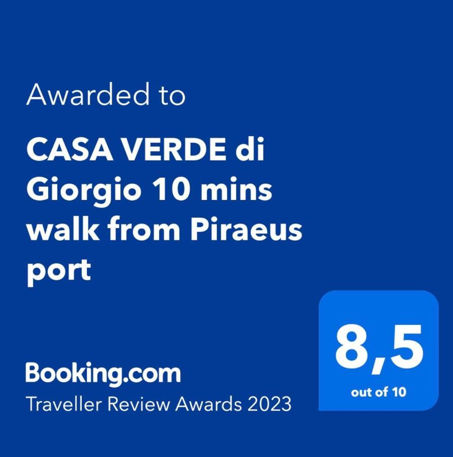 Casa Verde Di Giorgio 10 Mins Walk From Piraeus Port Kültér fotó
